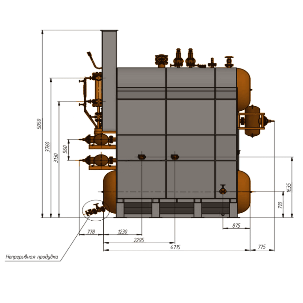 Паровой котел ДЕ-40-14ГМ (Е-40-1,4ГМ)